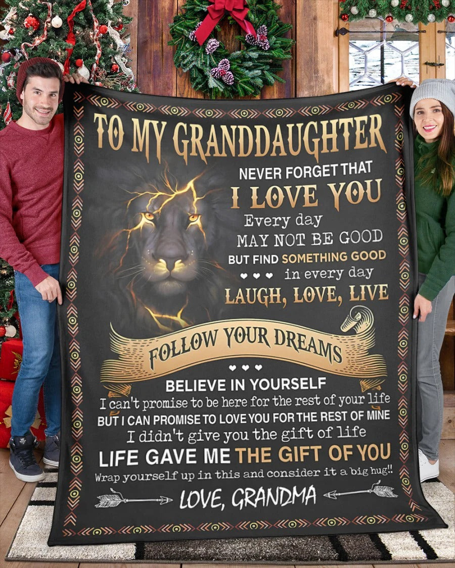 BLANKET FOR GRANDDAUGHTER – COMFORT & WARMTH GIFT FROM GRANDMA  Sherpa Fleece Quilt Blanket LUAN00 (SKUB09-41)