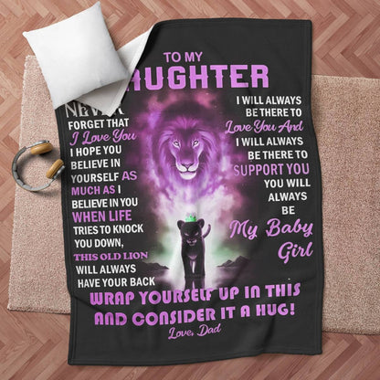 Special Gift For Your Daughter Blanket - From Dad