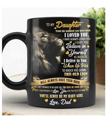 TO DAUGHTER LION MUG - GIFT FROM DAD - LUAN00 (SKU2605-100)