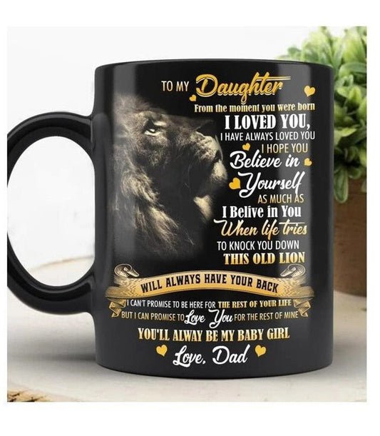 TO DAUGHTER LION MUG - GIFT FROM DAD - LUAN00 (SKU2605-100)