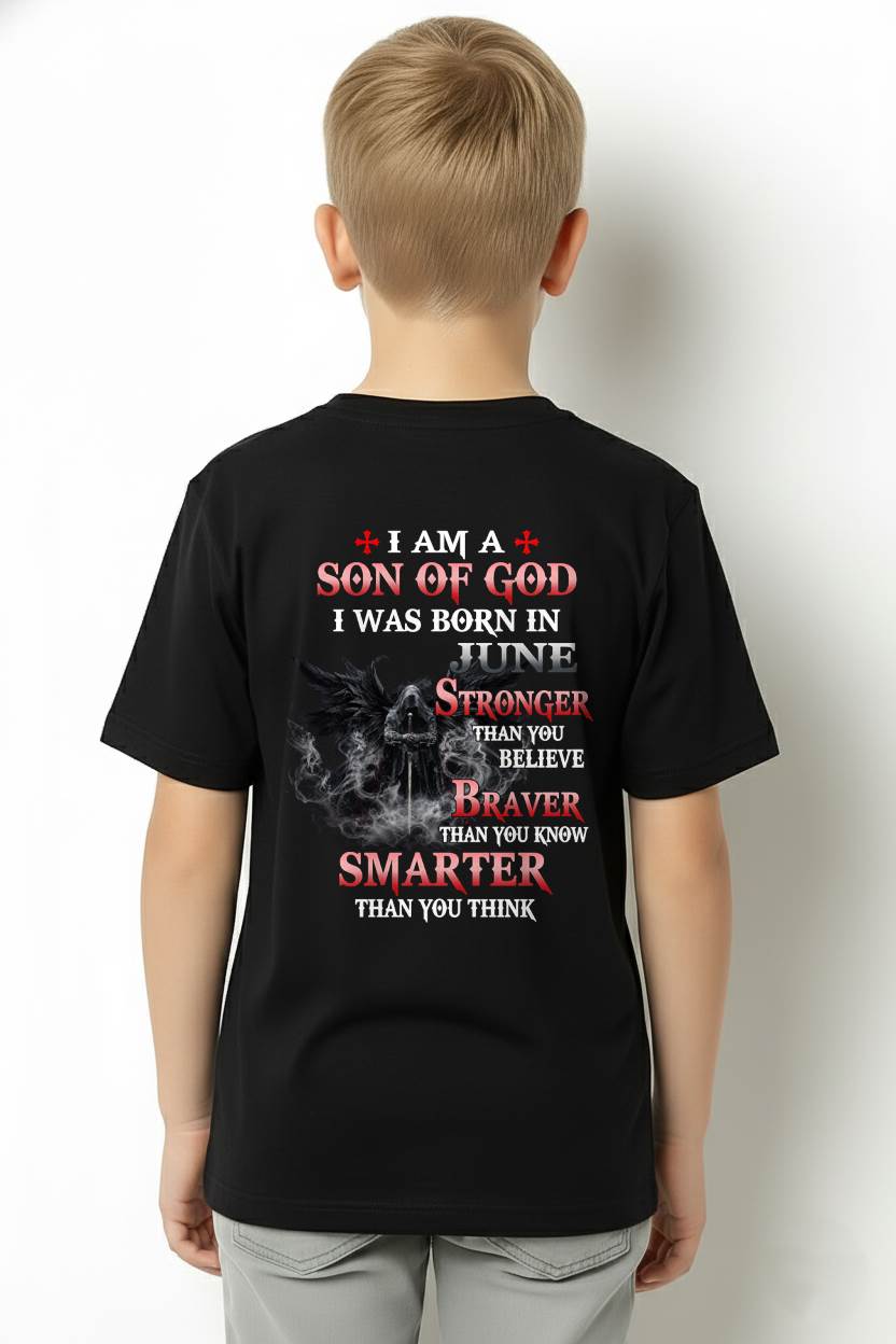 June Son Of God T-Shirt For Men – Stronger Than You Believe - LUAN06 (SKU2606-393-06)