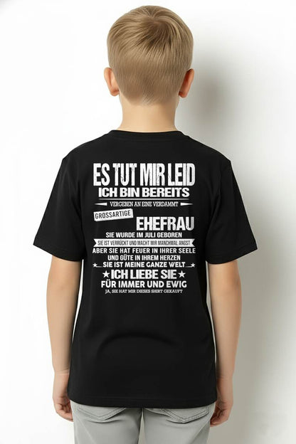 JULI - SIE IST MEINE GANZE WELT ICH LIEBE SIE FÜR IMMER UND EWIG - Das perfekte Geschenk für Ihren Ehemann - GER/LUAN07 (SKU2605-350-07)
