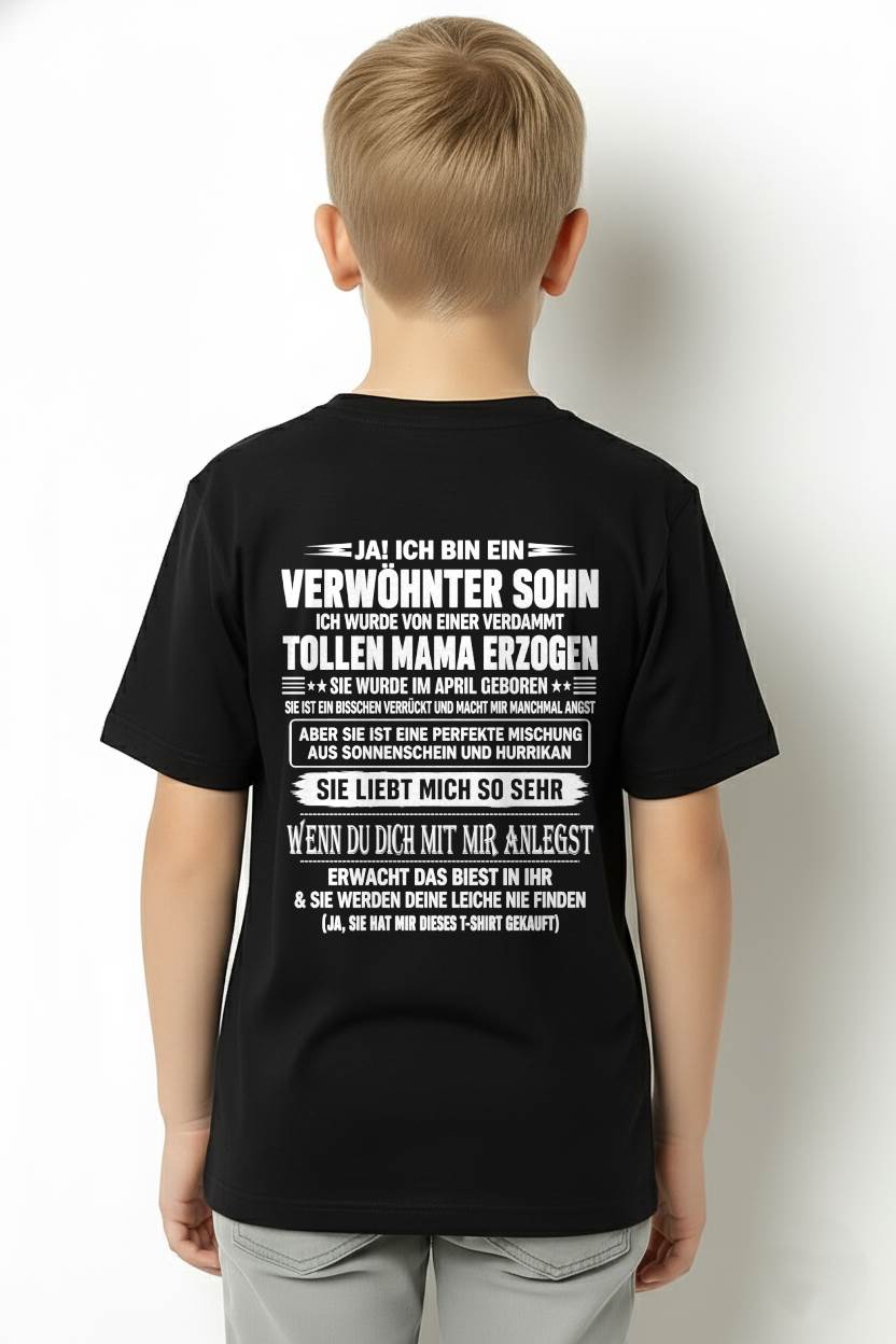APRIL - VERWÖHNTER SOHN - TOLLE MAMA - SONNENSCHEIN & HURRIKAN - PERFEKTES GESCHENK VON MAMA AN SOHN - LUAN04 (SKU2609-27-04)