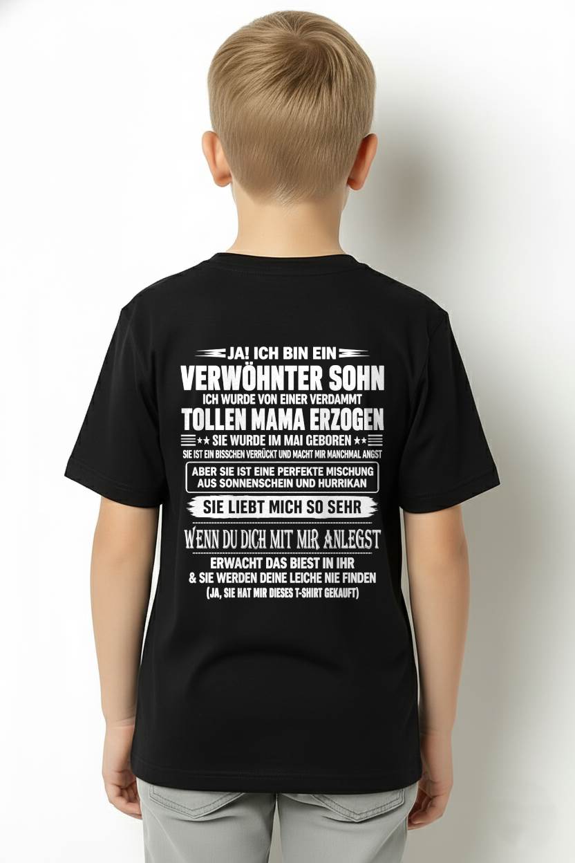 MAI - VERWÖHNTER SOHN - TOLLE MAMA - SONNENSCHEIN & HURRIKAN - PERFEKTES GESCHENK VON MAMA AN SOHN - LUAN05 (SKU2609-27-05)