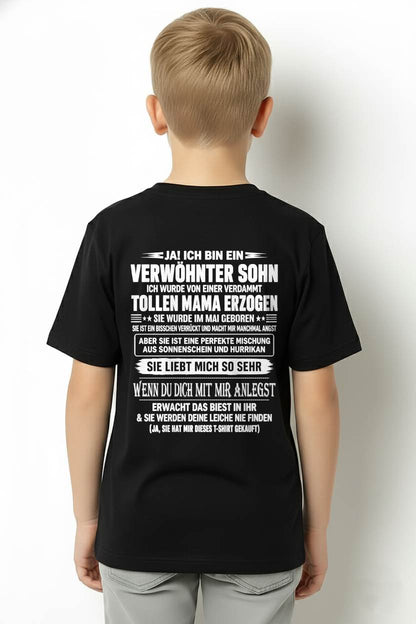 MAI - VERWÖHNTER SOHN - TOLLE MAMA - SONNENSCHEIN & HURRIKAN - PERFEKTES GESCHENK VON MAMA AN SOHN - LUAN05 (SKU2609-27-05)