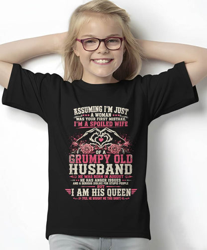 AUGUST - SPOILED WIFE OF A GRUMPY HUSBAND - PERFECT GIFT FROM HUSBAND- LUAN08 (SKU2608-31-08)
