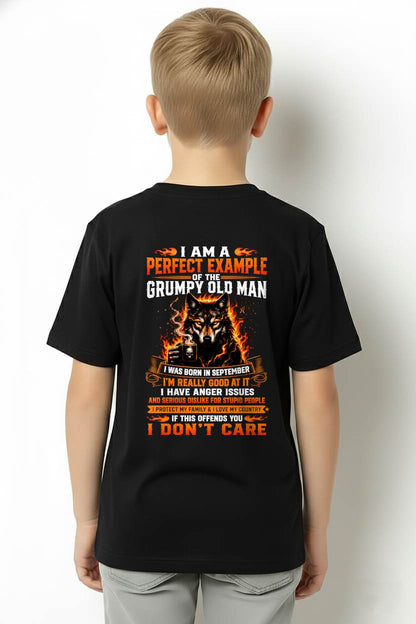 SEPTEMBER - GRUMPY OLD MAN WITH ANGER ISSUES WHO LOVES HIS FAMILY & COUNTRY - T-SHIRT FOR MEN - LUAN09 (SKU2608-175-09)