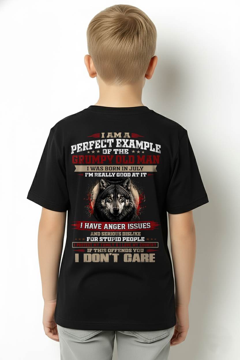 JULY GRUMPY OLD MAN T-SHIRT – PERFECT PATRIOTIC GIFT FOR MEN - LUAN07 (SKU2607-300-07)