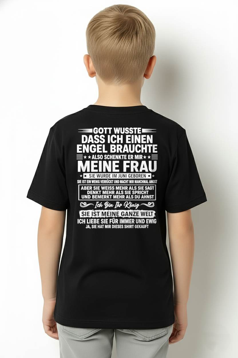 JUNI - Ich Bin Ihr König SIE IST MEINE GANZE WELT - Das perfekte Geschenk für deinen Freund - GER/LUAN06 (SKU2605-397-06)