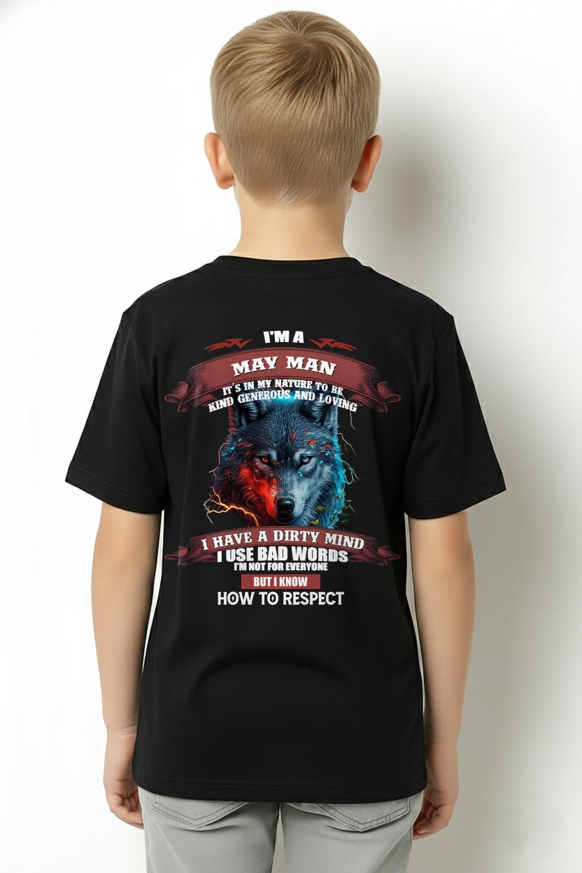 MAY - KNOW HOW TO RESPECT - BIRTHDAY T-SHIRT FOR MEN - luan05 / male (SKU12-162-05)
