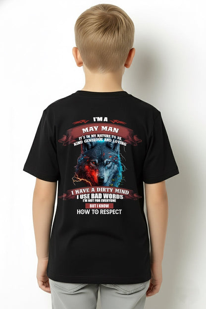 MAY - KNOW HOW TO RESPECT - BIRTHDAY T-SHIRT FOR MEN - luan05 / male (SKU12-162-05)