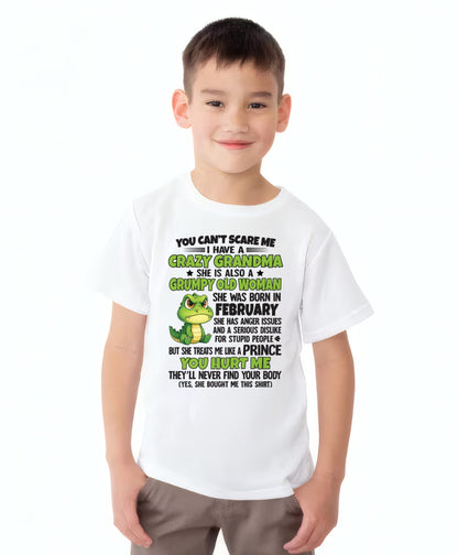 FEBRUARY - YOU CAN'T SCARE ME - FOR GRANDSON - GIFT FROM GRANDMA - LUAN02 (SKU09-85-02)