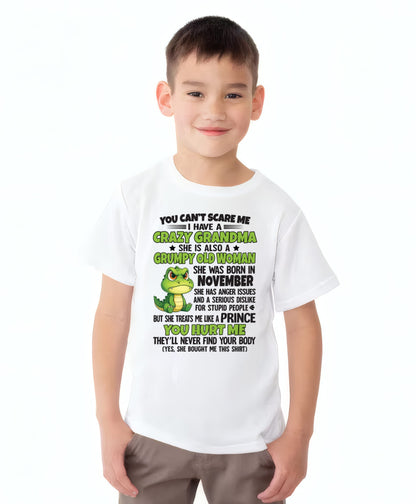 NOVEMBER - YOU CAN'T SCARE ME - FOR GRANDSON - GIFT FROM GRANDMA - NINA11 (SKU09-85-11)