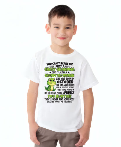 OCTOBER - YOU CAN'T SCARE ME - FOR GRANDSON - GIFT FROM GRANDMA - LUAN10 (SKU09-85-10)