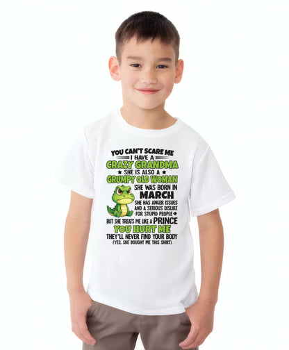 MARCH - YOU CAN'T SCARE ME - FOR GRANDSON - GIFT FROM GRANDMA - NINA03 (SKU09-85-03)