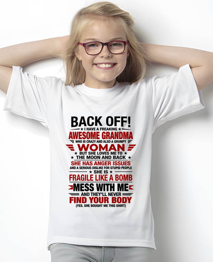 AWESOME GRANDMA T-SHIRT – PERFECT GIFT FROM GRANDMA - LUAN00 (SKU2607-260-00)
