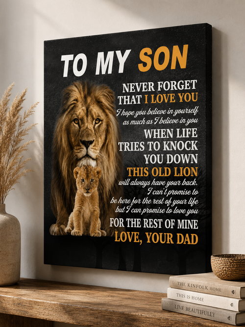 CANVAS FOR SON - BEST GIFT FROM DAD - LUAN00 (SKU2605-52)