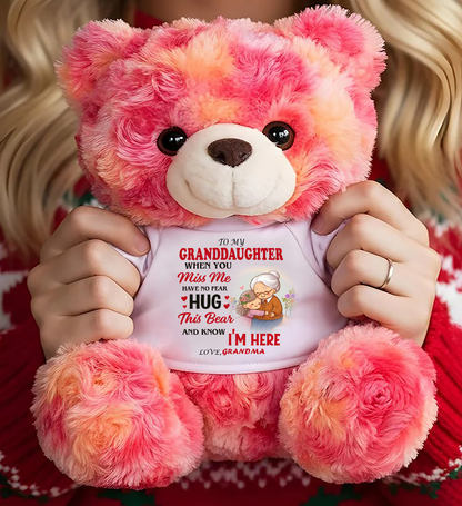 TO MY GRANDDAUGHTER - TEDDY BEAR, A BIG HUG FROM GRANDMA - LUAN00