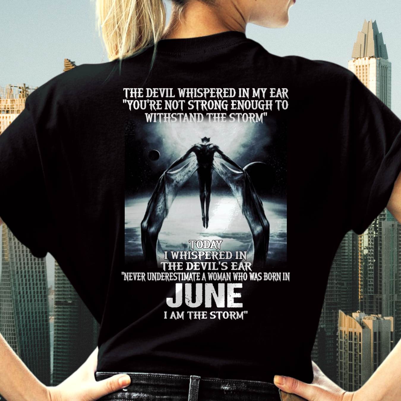 June - The Devil Whispered In My Ear - T-Shirt For WOMEN - LUAN06 (SKU-CHAUU-06)