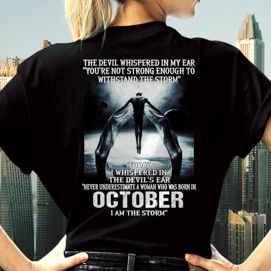October - The Devil Whispered In My Ear - T-Shirt For WOMEN - LUAN10 (SKU-CHAUU-10)