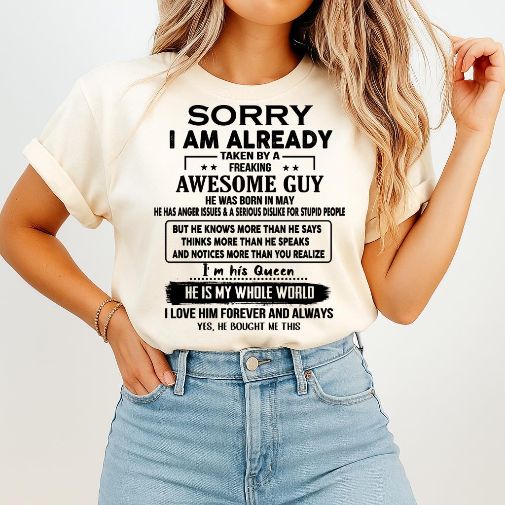 May - Awesome Guy - Perfect gift for your girlfriend or wife from Husband - LUAN05 (SKUT08-11-05)