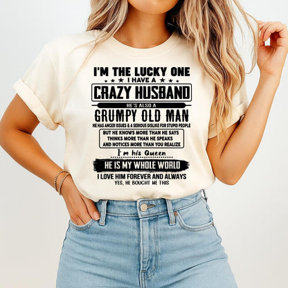I am Lucky One I Have A Crazy Husband - Gift for Wife From Husband - LUAN00 (SKUT-LUCKYONE-00)