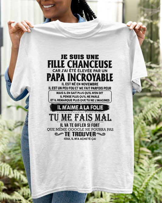 Cadeau d’anniversaire de papa pour sa fille  |   T-shirt - luan00 / fr00
