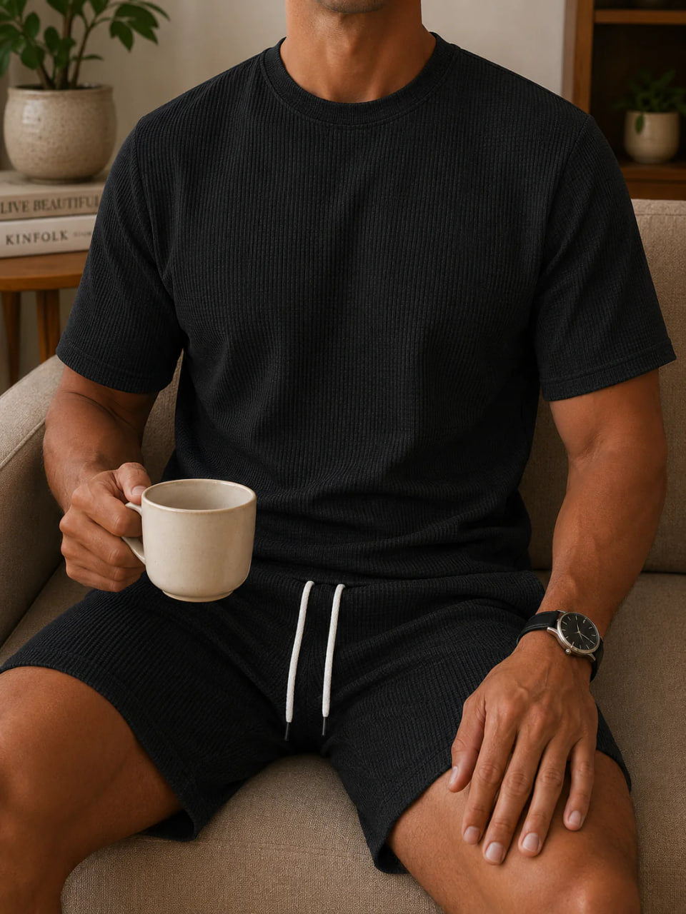 MARCH - I AM A GRUMPY OLD MAN - BIRTHDAY BIRTHDAY CASUAL SUIT FOR MEN - MAN TEE - LUAN03 (SKU2607-235-03) | Waffle casual suit A09-739