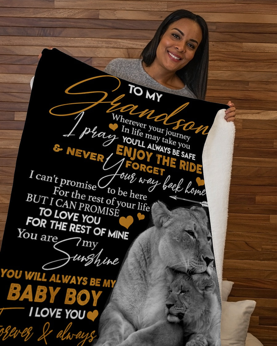 Special Gift For Your Grandson Blanket - From Grandma