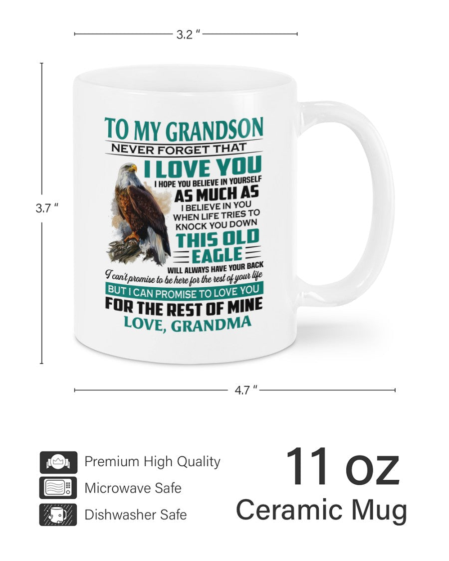 TO GRANDSON MUG 02 - GIFT FROM GRANDMA - NINA00