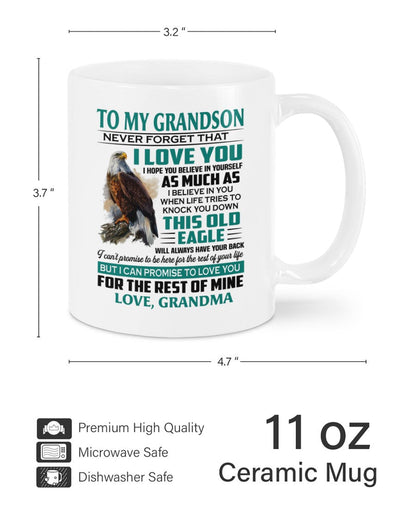 TO GRANDSON MUG 02 - GIFT FROM GRANDMA - NINA00