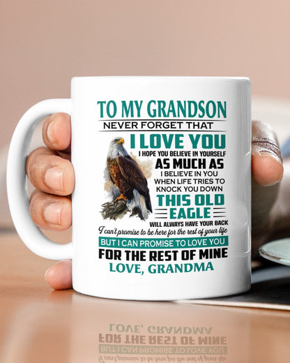 TO GRANDSON MUG 02 - GIFT FROM GRANDMA - NINA00