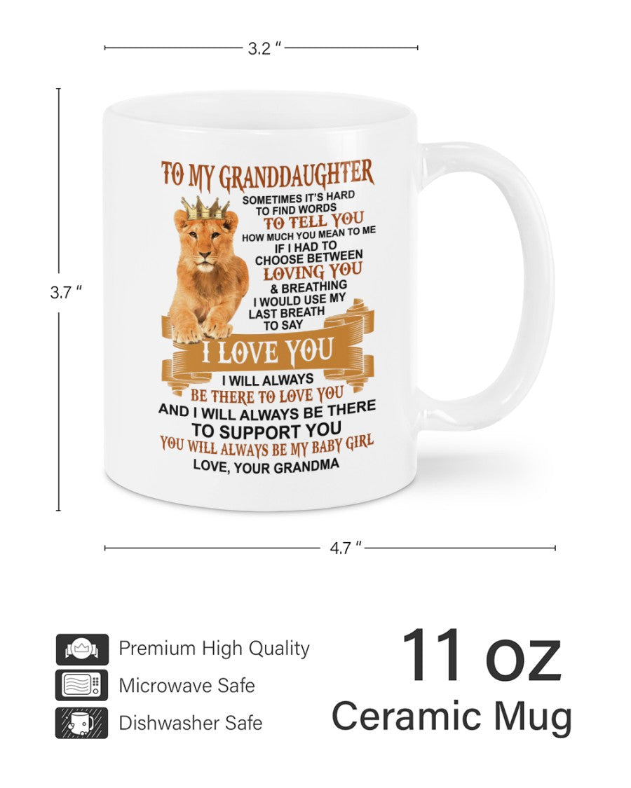 TO GRANDDAUGHTER MUG 01 - GIFT FROM GRANDMA - NINA00