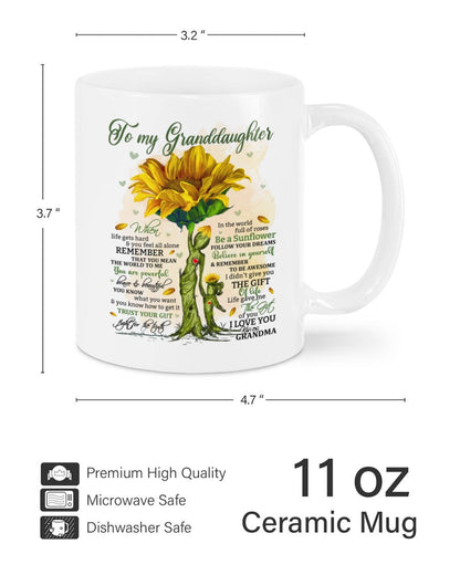 TO GRANDDAUGHTER MUG 02 - GIFT FROM GRANDMA - NINA00