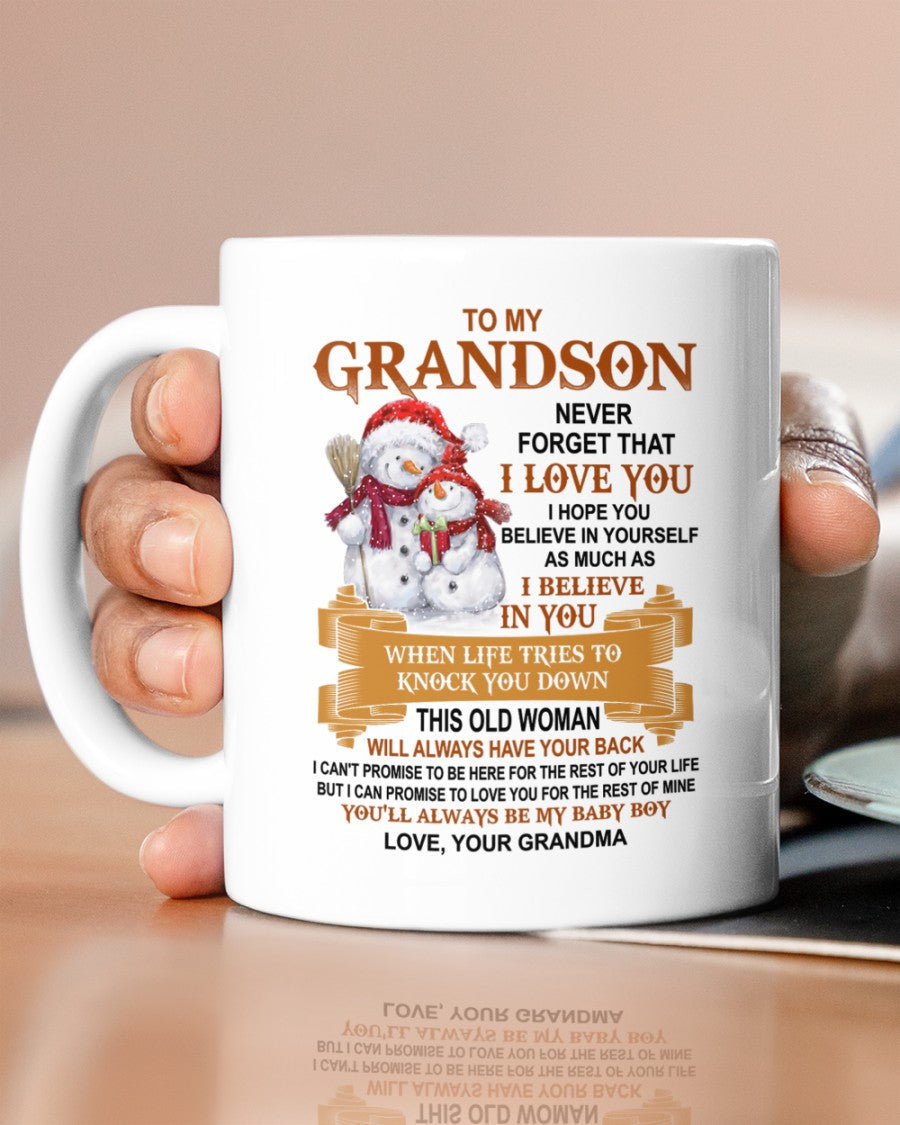 TO GRANDSON MUG 01 - GIFT FROM GRANDMA - NINA00