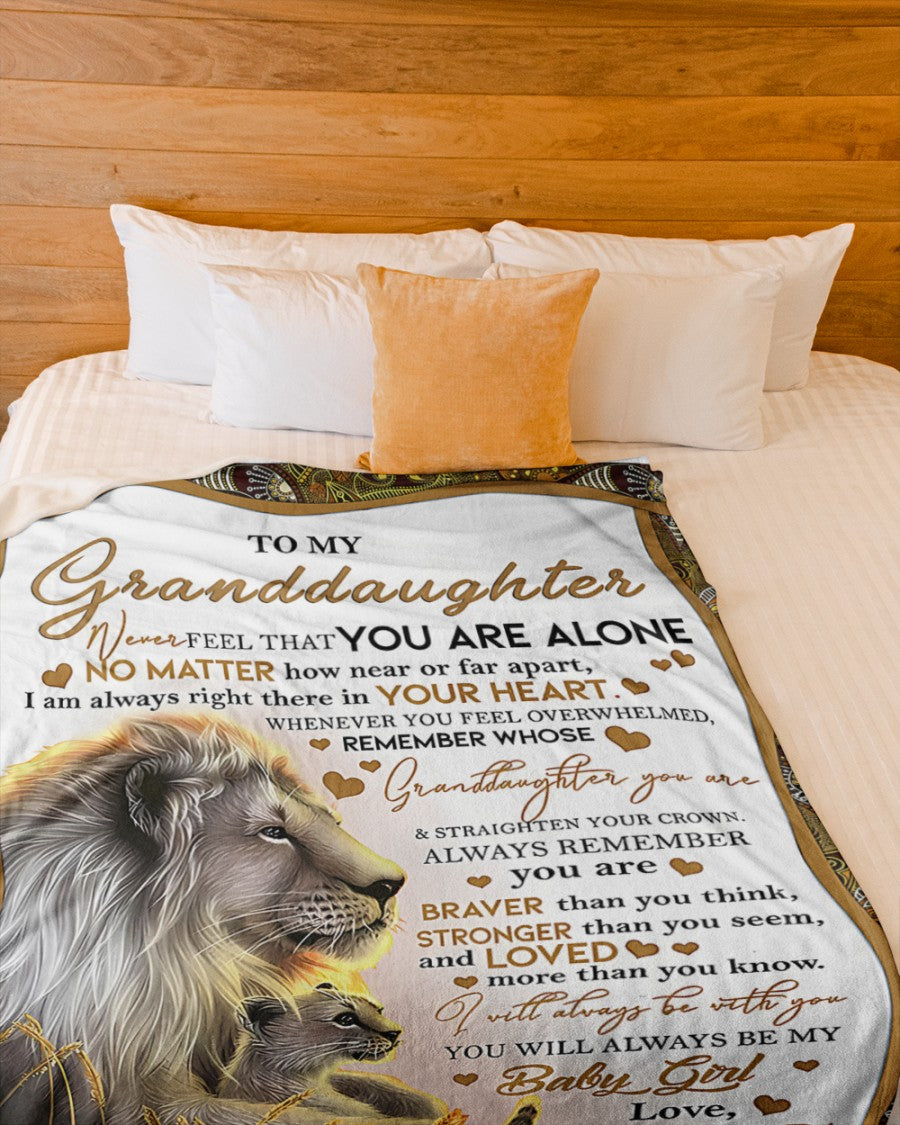 BLANKET FOR GRANDDAUGHTER – COMFORT & WARMTH GIFT FROM GRANDPA  Sherpa Fleece Quilt Blanket LUAN00 (SKUB11-54)