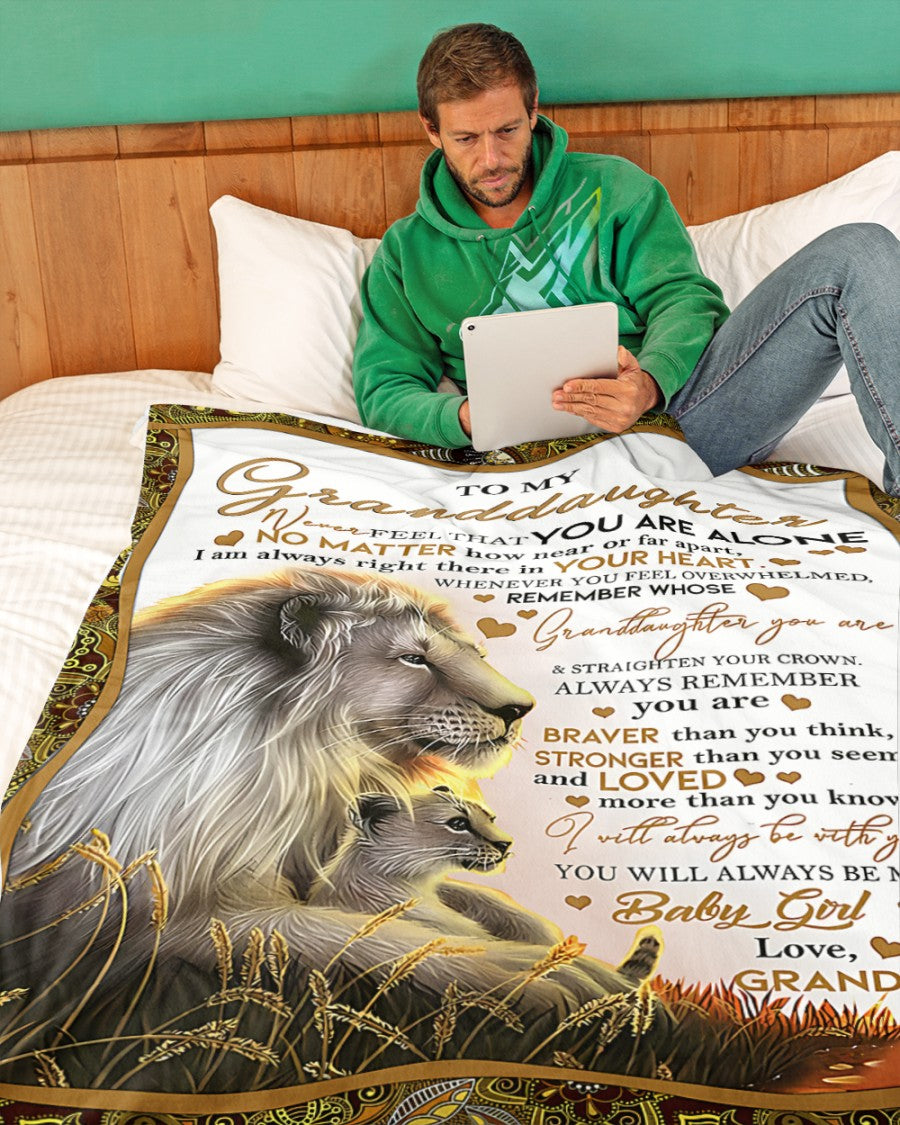 BLANKET FOR GRANDDAUGHTER – COMFORT & WARMTH GIFT FROM GRANDPA  Sherpa Fleece Quilt Blanket LUAN00 (SKUB11-54)