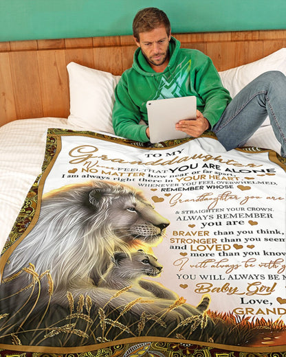 BLANKET FOR GRANDDAUGHTER – COMFORT & WARMTH GIFT FROM GRANDPA  Sherpa Fleece Quilt Blanket LUAN00 (SKUB11-54)