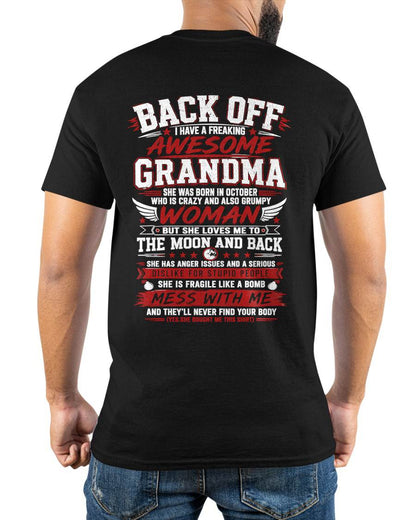 OCTOBER - CRAZY AWESOME GRANDMA - PERFECT GIFT FROM GRANDMA - LUAN10 (SKU2608-07-10)