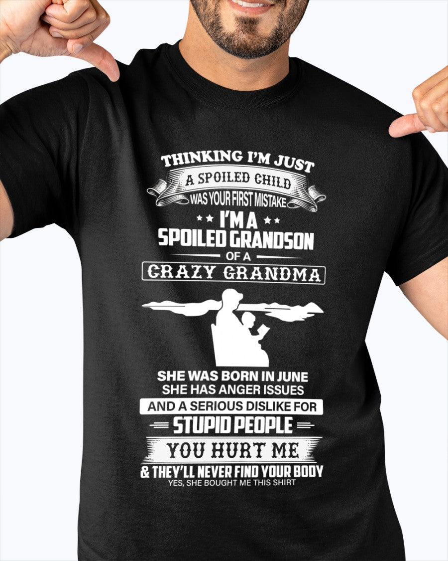 Spoiled by Grandma Shirt June Edition – From Grandma to Grandson NINA06 (SKU-GMS2-06)