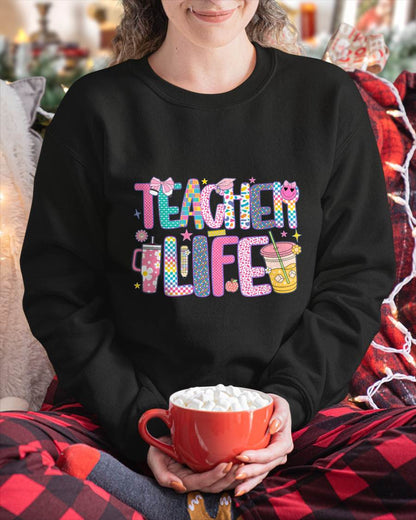 "TEACHER LIFE" – T – SHIRT FOR WOMEN – LUAN00 (SKU2607-176)
