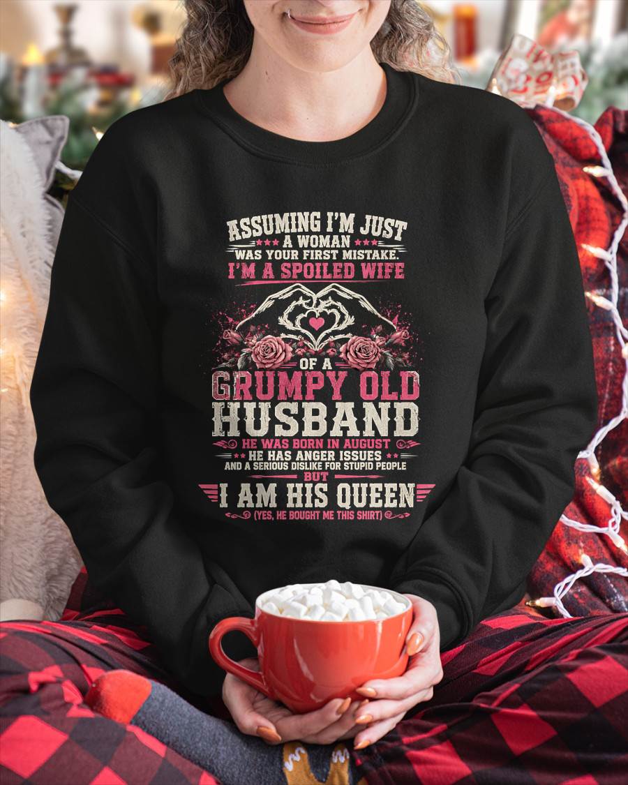 AUGUST - SPOILED WIFE OF A GRUMPY HUSBAND - PERFECT GIFT FROM HUSBAND- LUAN08 (SKU2608-31-08)