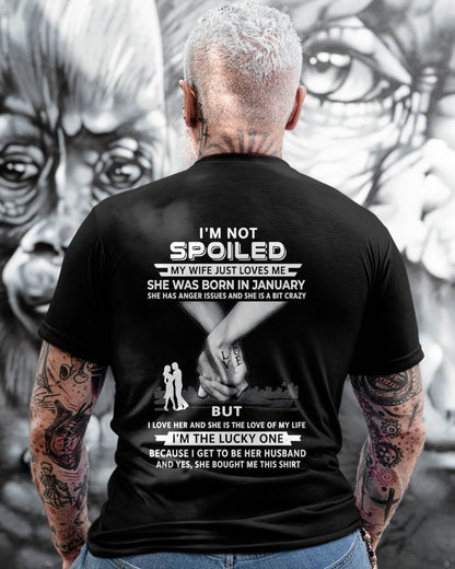 January - Wife Bought Me This Shirt – Perfect Husband Gift From Wife- LUAN01 (SKU2607-214-01)