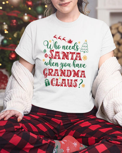CHRISTMAX T-SHRIT FOR GRANDMA - GIFT FROM GRANDMA - NINA00