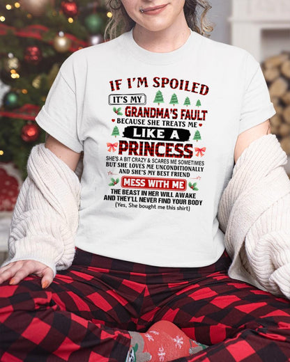CHRISTMAX T-SHRIT FOR GRANDDAUGHTER - GIFT FROM GRANDMA - LUAN00