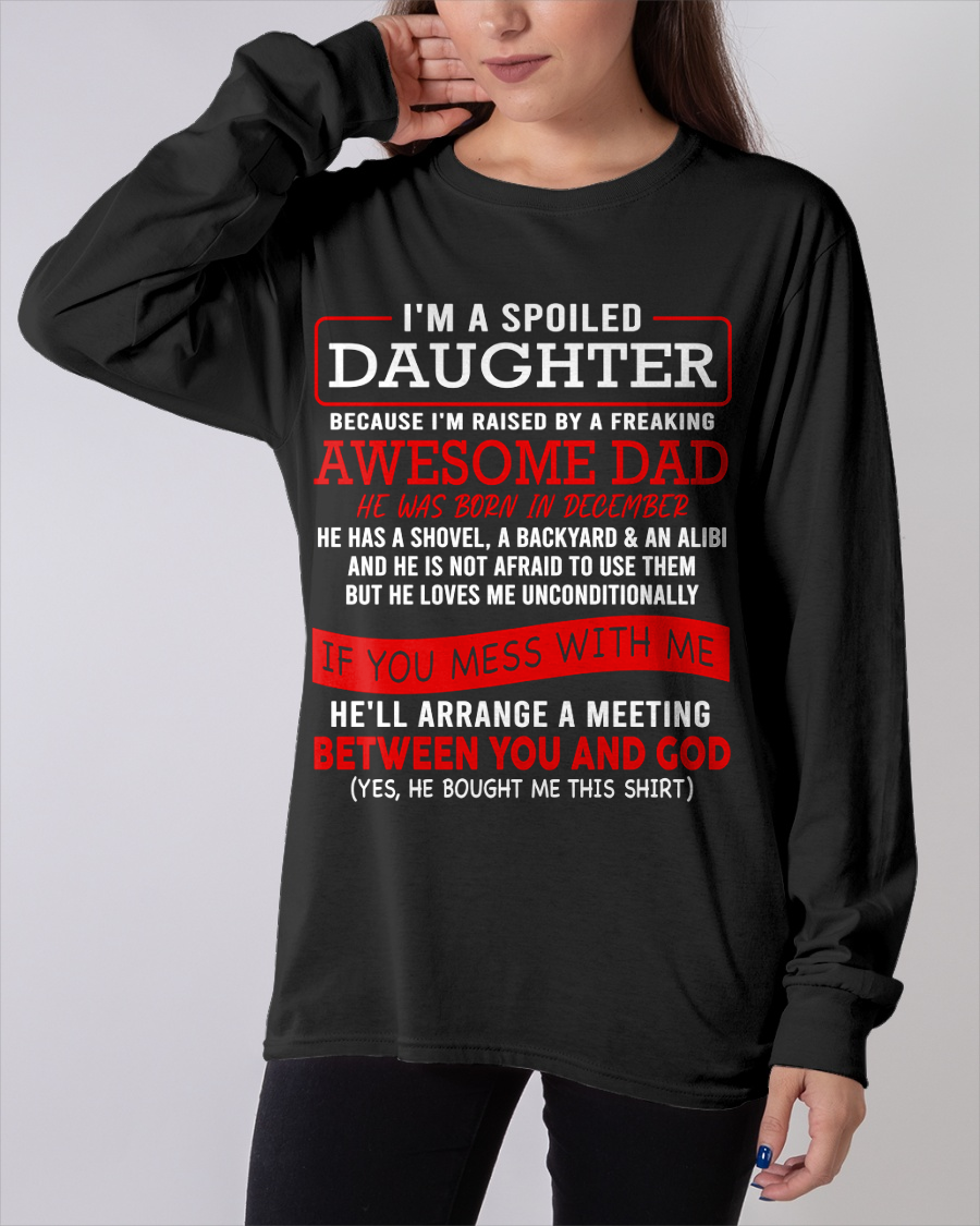 DECEMBER - I'M A SPOILED DAUGHTER - FROM DAD TO DAUGHTER - LUAN12 (SKU26T-01-30-12)