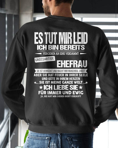 SIE IST MEINE GANZE WELT ICH LIEBE SIE FÜR IMMER UND EWIG -Das perfekte Geschenk für Ihren Ehemann - GER/LUAN00 (SKU2605-350-00)