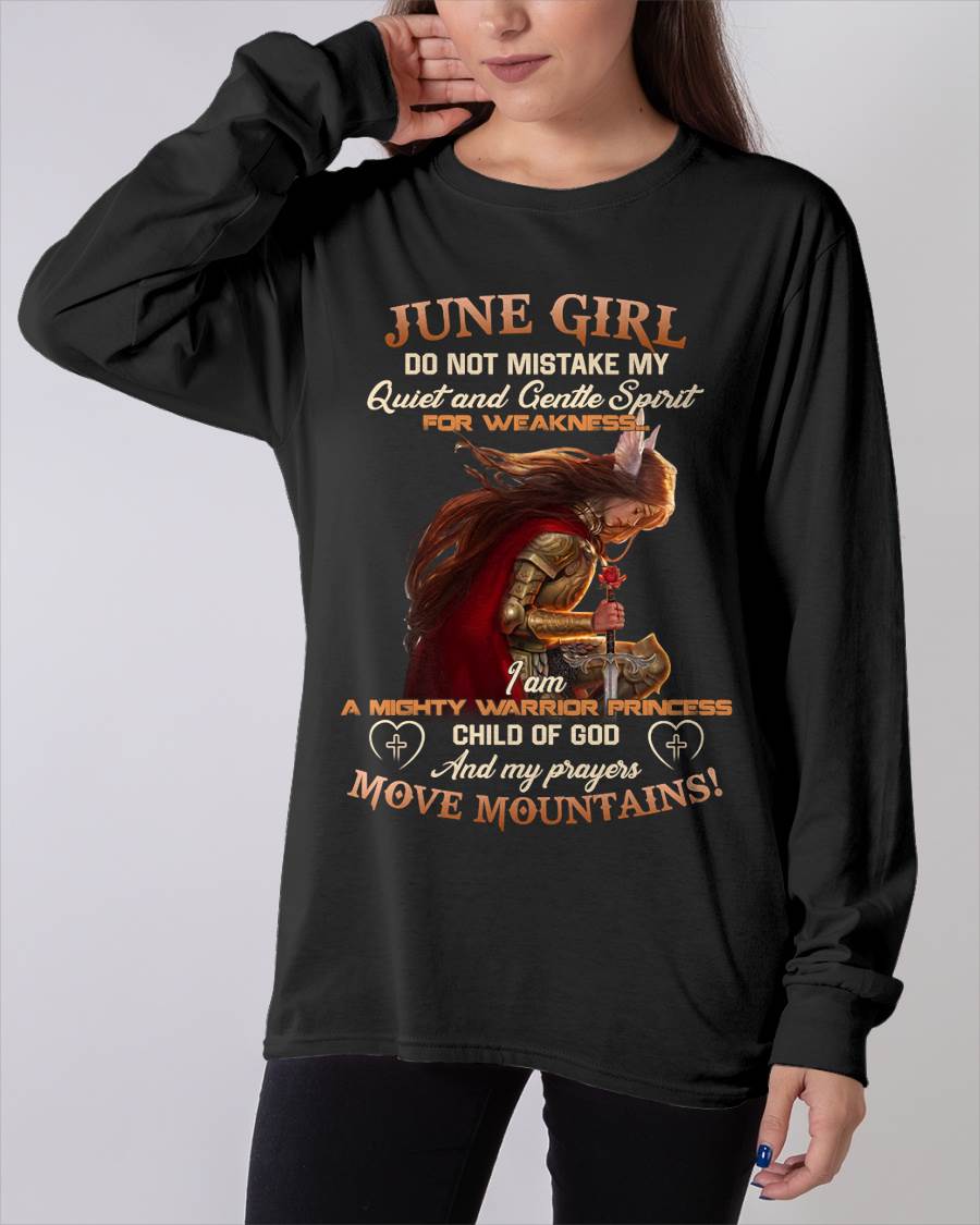 June Girl Child Of God T-Shirt - Christian Gift For Women - LUAN06 (SKU2606-181-06)