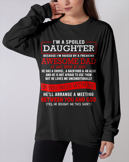 JUNE - I'M A SPOILED DAUGHTER - FROM DAD TO DAUGHTER - LUAN06 (SKU26T-01-30-06)