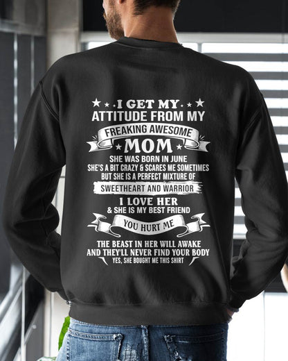 June Awesome Mom T-Shirt – Gift From Mom To Child - LUAN06 (SKU2607-337-06)